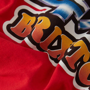 BRIXTON X Ford 4X4 Chrome Tee - Rangoon Red