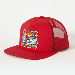 BRIXTON X Ford 4X4 Chrome Trucker Hat - Rangoon Red