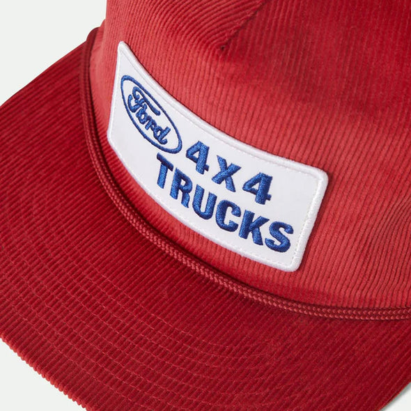 BRIXTON X Ford 4X4 HP Snapback Cap - Candy Apple Red