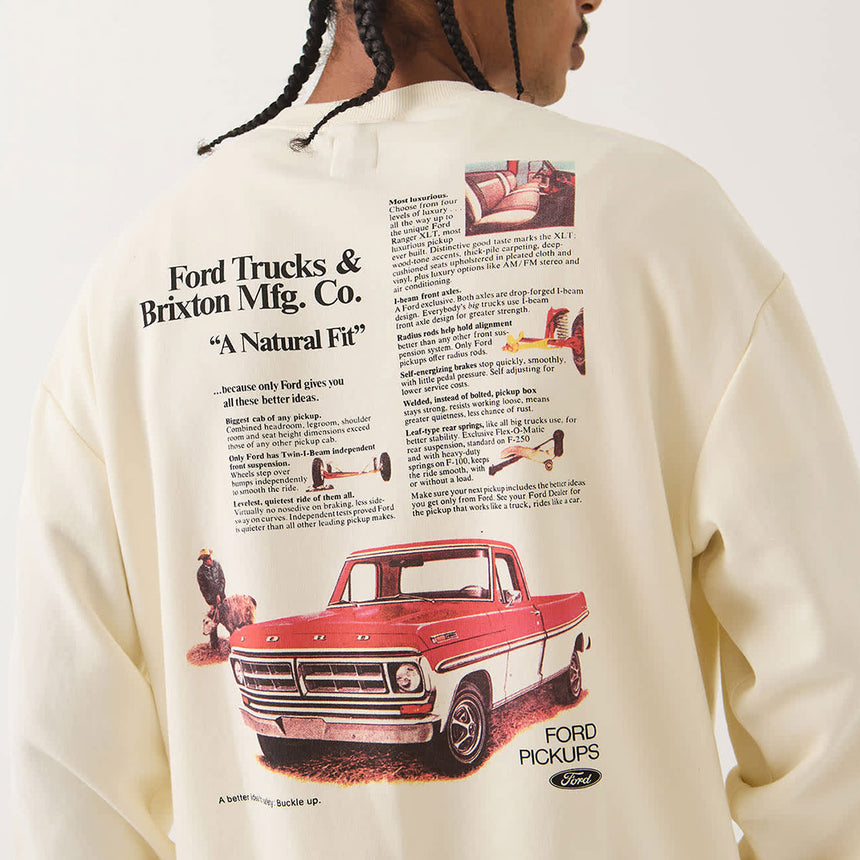 BRIXTON X Ford 71 Pickup Crew - Wimbledon White