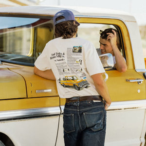 BRIXTON X Ford 71 Pickup Tee - Wimbledon White
