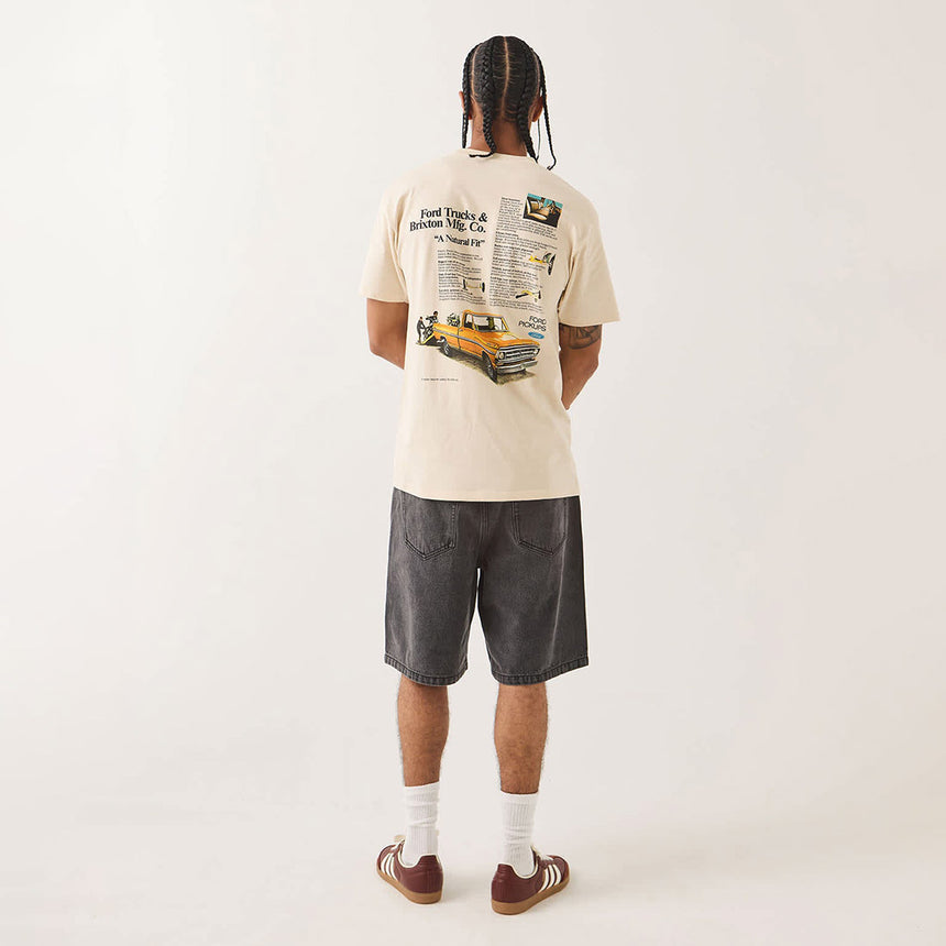 BRIXTON X Ford 71 Pickup Tee - Wimbledon White