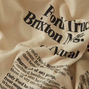 BRIXTON X Ford 71 Pickup Tee - Wimbledon White