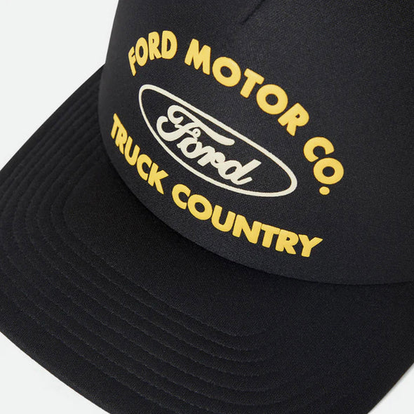 BRIXTON X Ford Built Tough MP Trucker Hat - Burnt Rubber/Empire Yellow