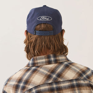 BRIXTON X Ford Built Tough Snapback - American Navy/Wimbledon White