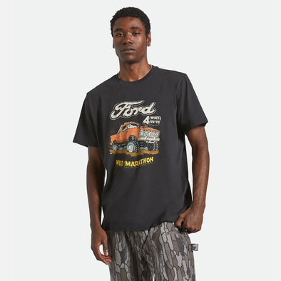 BRIXTON X Ford Mud Marathon Tee - Burnt Rubber