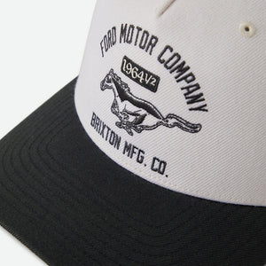 BRIXTON X Ford Mustang Snapback - Wimbledon White/Burnt Rubber