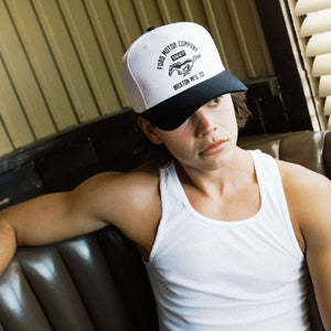 BRIXTON X Ford Mustang Snapback - Wimbledon White/Burnt Rubber