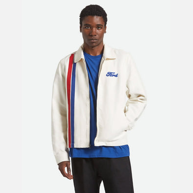 BRIXTON X Ford Number One Garage Jacket - Wimbledon White