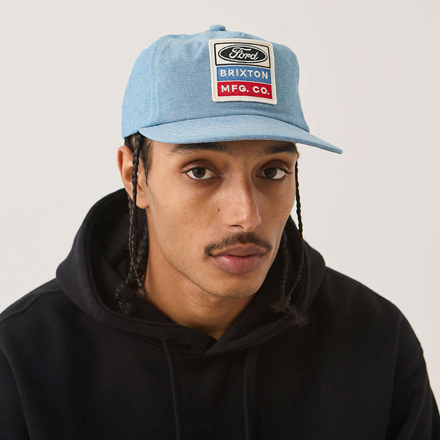 BRIXTON X Ford Service Dept Snapback - Blue Chambray