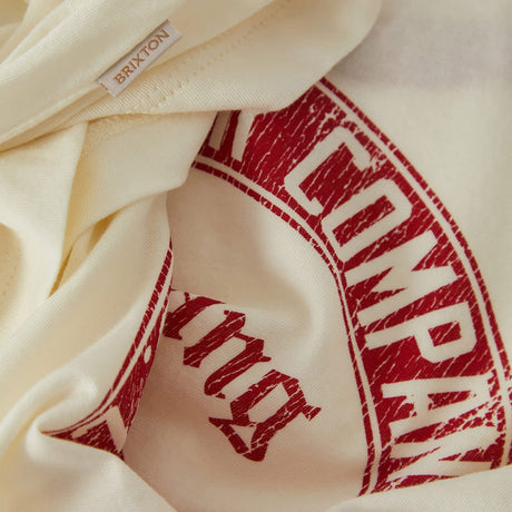 BRIXTON X Ford Women's Mustang Baby Ringer Tee - Wimbledon White