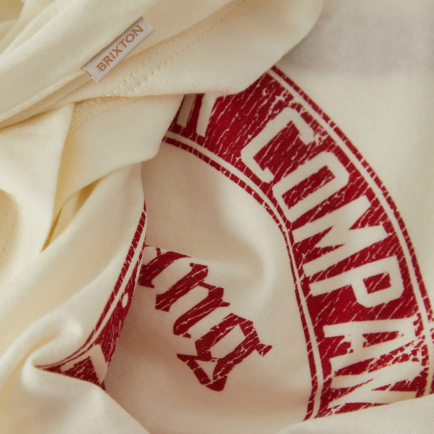 BRIXTON X Ford Women's Mustang Baby Ringer Tee - Wimbledon White