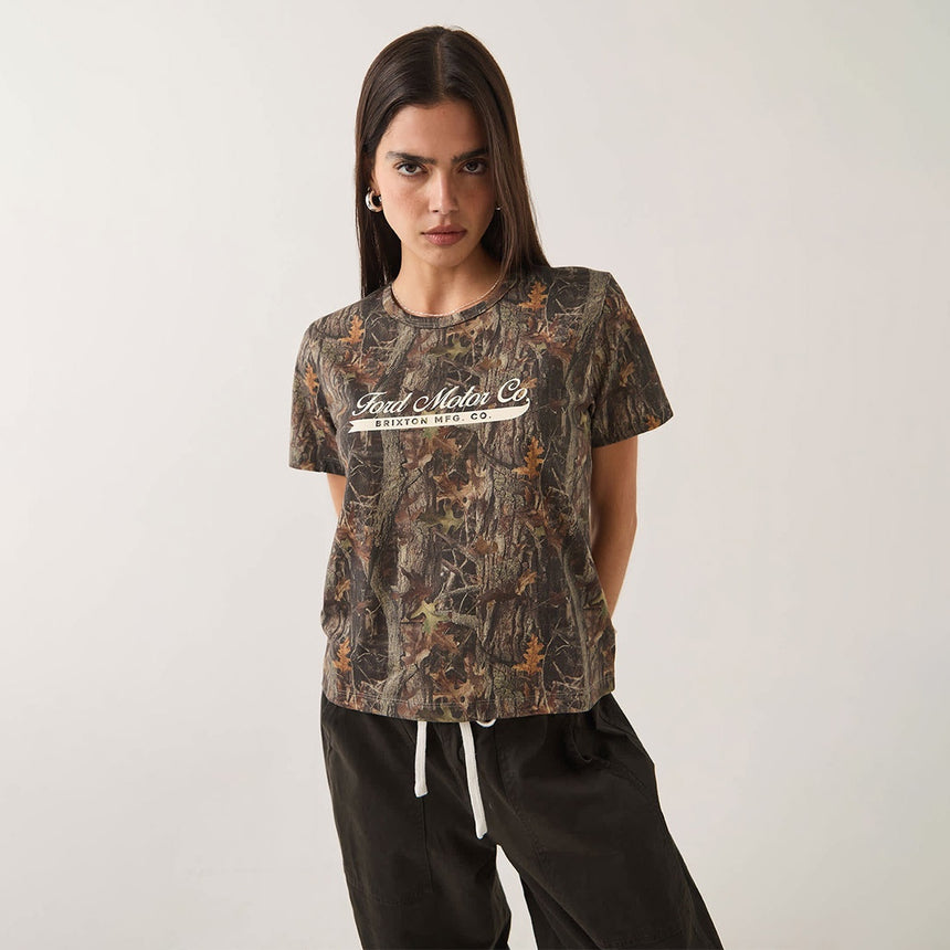 BRIXTON X Ford Women's Tee - Boxwood Green