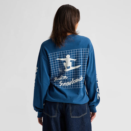 BURTON 50th 83 Squared Long Sleeve Tee - Selvedge Blue