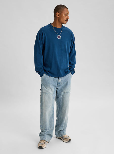 BURTON 50th 90's Long Sleeve Tee - Selvedge Blue