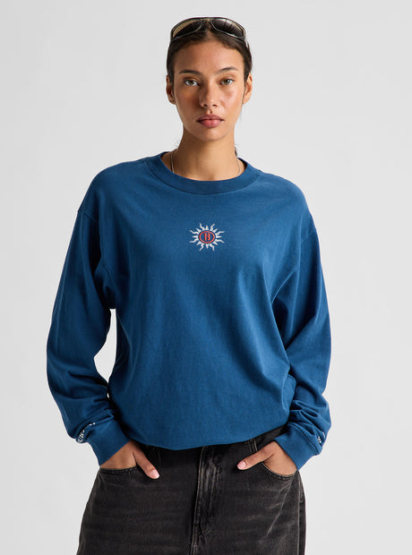 BURTON 50th 90's Long Sleeve Tee - Selvedge Blue