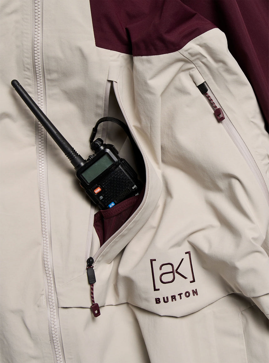 BURTON [ak] Cyclic Gore-Tex 2L Jacket 2027 - Rum Raisin/Chinchilla Gray