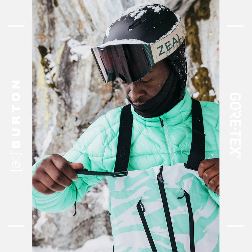 BURTON [ak] Gore-Tex 2L Cyclic Bib Pant 2025 - Oversized Zebra