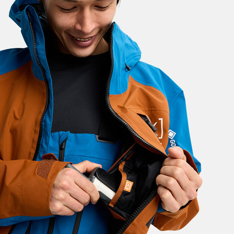 BURTON [ak] Gore-Tex 2L Cyclic Jacket 2026 - Chestnut Brown/Blue Teal