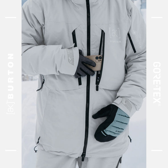 BURTON [ak] Gore-Tex 2L LZ Down Jacket 2025 - Gray Cloud