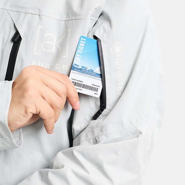 BURTON [ak] Gore-Tex 2L LZ Down Jacket 2026 - Gray Cloud