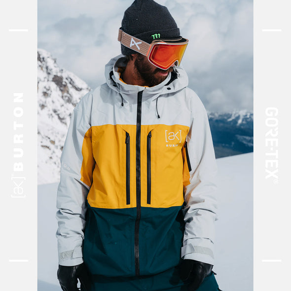 BURTON [ak] Gore-Tex 2L Swash Jacket 2025 - Gray Cloud/Golden Rod/Deep Emerald