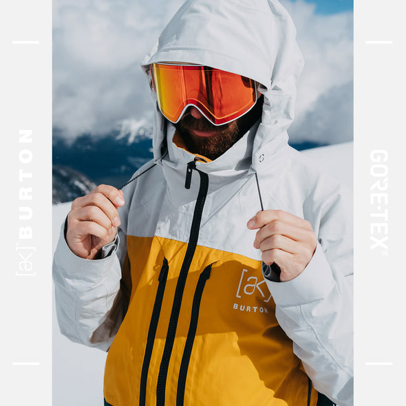 BURTON [ak] Gore-Tex 2L Swash Jacket 2025 - Gray Cloud/Golden Rod/Deep Emerald