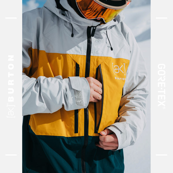 BURTON [ak] Gore-Tex 2L Swash Jacket 2025 - Gray Cloud/Golden Rod/Deep Emerald