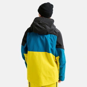 BURTON [ak] Gore-Tex 2L Swash Jacket 2026 - True Black/Blue Teal/Atomic Yellow
