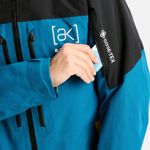 BURTON [ak] Gore-Tex 2L Swash Jacket 2026 - True Black/Blue Teal/Atomic Yellow