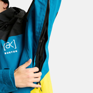 BURTON [ak] Gore-Tex 2L Swash Jacket 2026 - True Black/Blue Teal/Atomic Yellow
