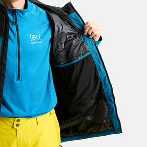 BURTON [ak] Gore-Tex 2L Swash Jacket 2026 - True Black/Blue Teal/Atomic Yellow