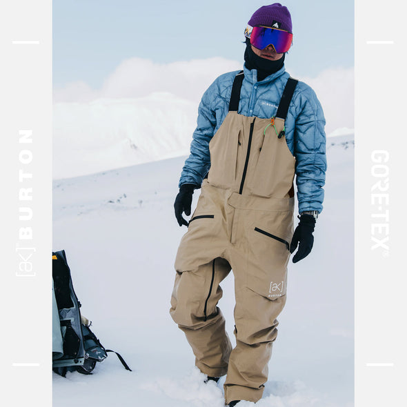 BURTON [ak] Gore-Tex 3L Freebird Bib Pant 2025 - Summit Taupe