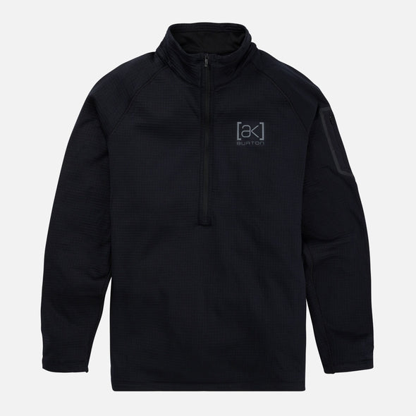 BURTON [ak] Helium Power Grid Half-Zip Fleece 2025 - True Black