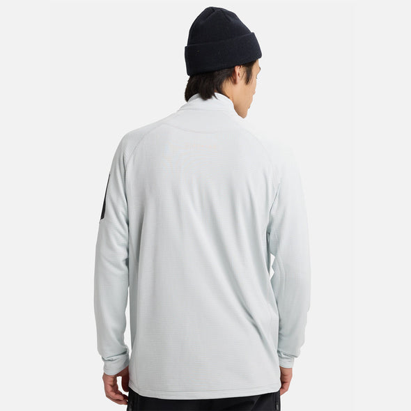 BURTON [ak] Helium Power Grid Half-Zip Fleece 2026 - Gray Cloud