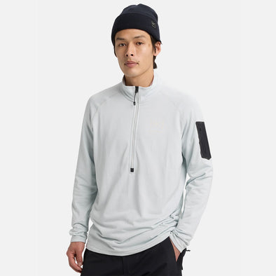 BURTON [ak] Helium Power Grid Half-Zip Fleece 2026 - Gray Cloud
