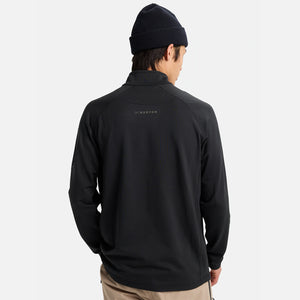 BURTON [ak] Helium Power Grid Half-Zip Fleece - True Black