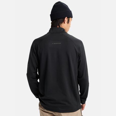 BURTON [ak] Helium Power Grid Half-Zip Fleece - True Black