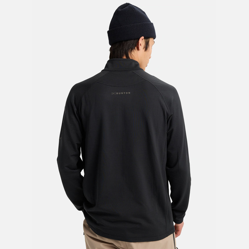 BURTON [ak] Helium Power Grid Half-Zip Fleece - True Black