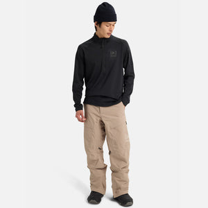 BURTON [ak] Helium Power Grid Half-Zip Fleece - True Black