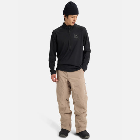 BURTON [ak] Helium Power Grid Half-Zip Fleece - True Black
