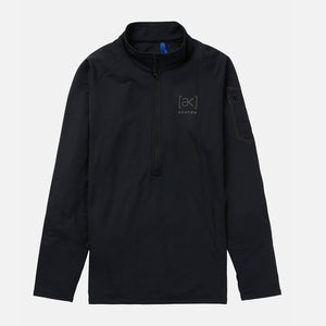 BURTON [ak] Helium Power Grid Half-Zip Fleece - True Black