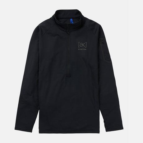 BURTON [ak] Helium Power Grid Half-Zip Fleece - True Black