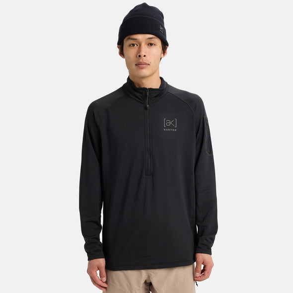 BURTON [ak] Helium Power Grid Half-Zip Fleece 2026 - True Black