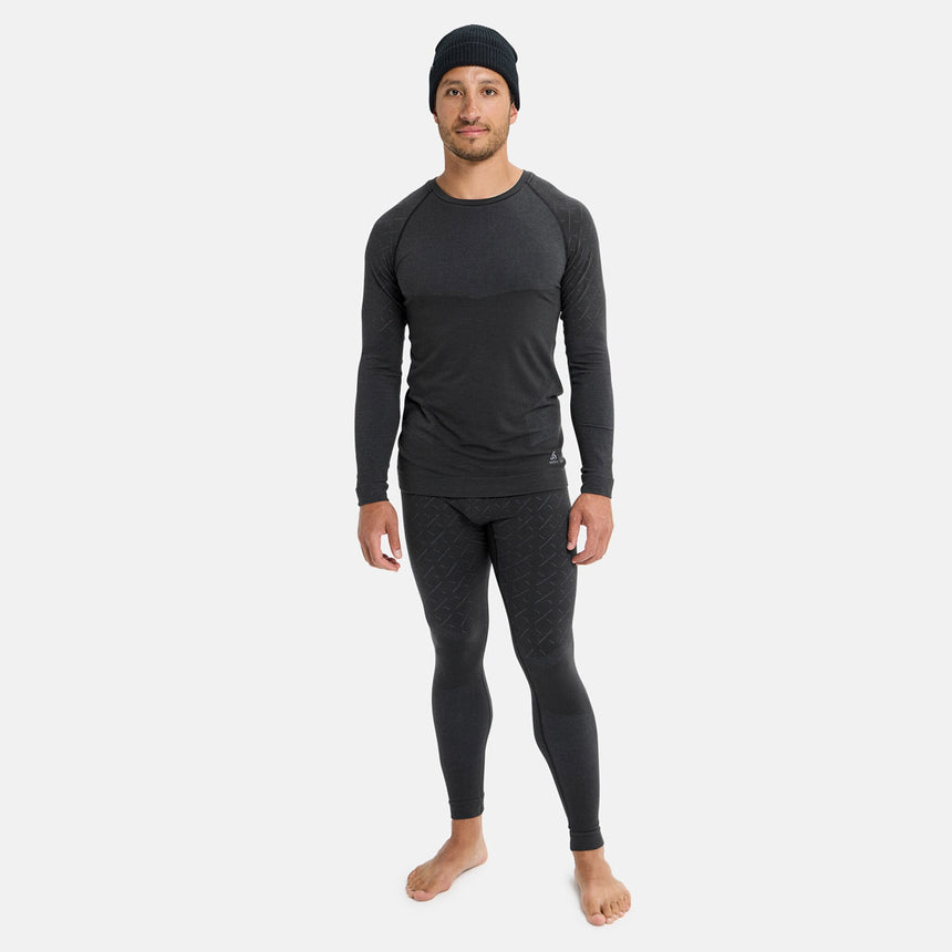 BURTON [ak] Slokar Merino Base Layer Crew 2026 - True Black/Gray Cloud