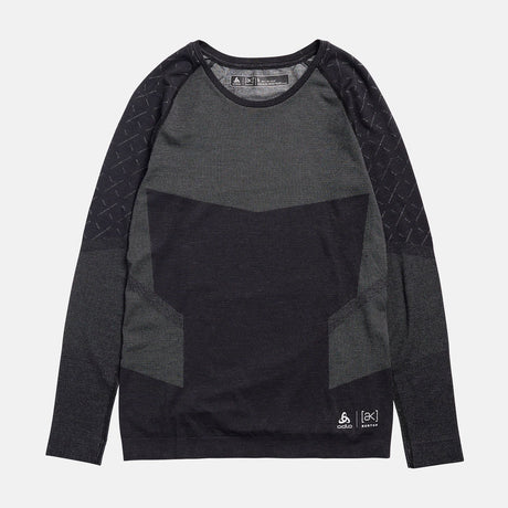BURTON [ak] Slokar Merino Base Layer Crew 2026 - True Black/Gray Cloud