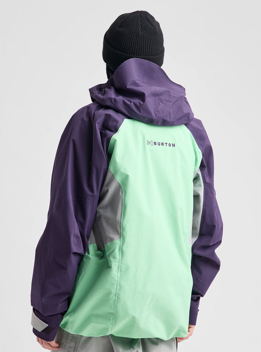 BURTON [ak] Swash Synthetic Insulated Gore-Tex 2L Jacket 2027 - Nightshade Purple/Apparition Gray/Green Voltage