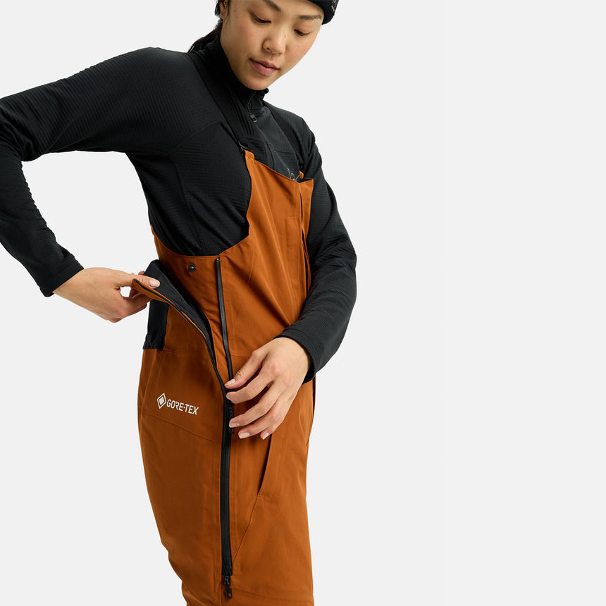BURTON [ak] Women's Gore-Tex 2L Kimmy Bib Pant 2026 - Chestnut Brown