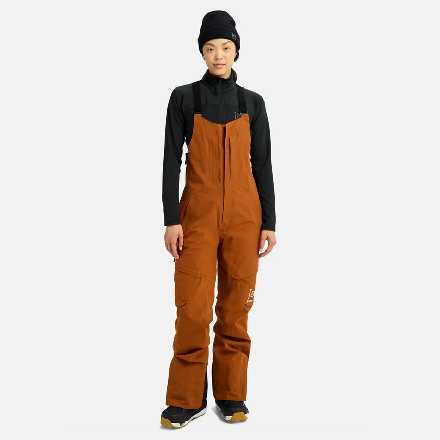 BURTON [ak] Women's Gore-Tex 2L Kimmy Bib Pant 2026 - Chestnut Brown