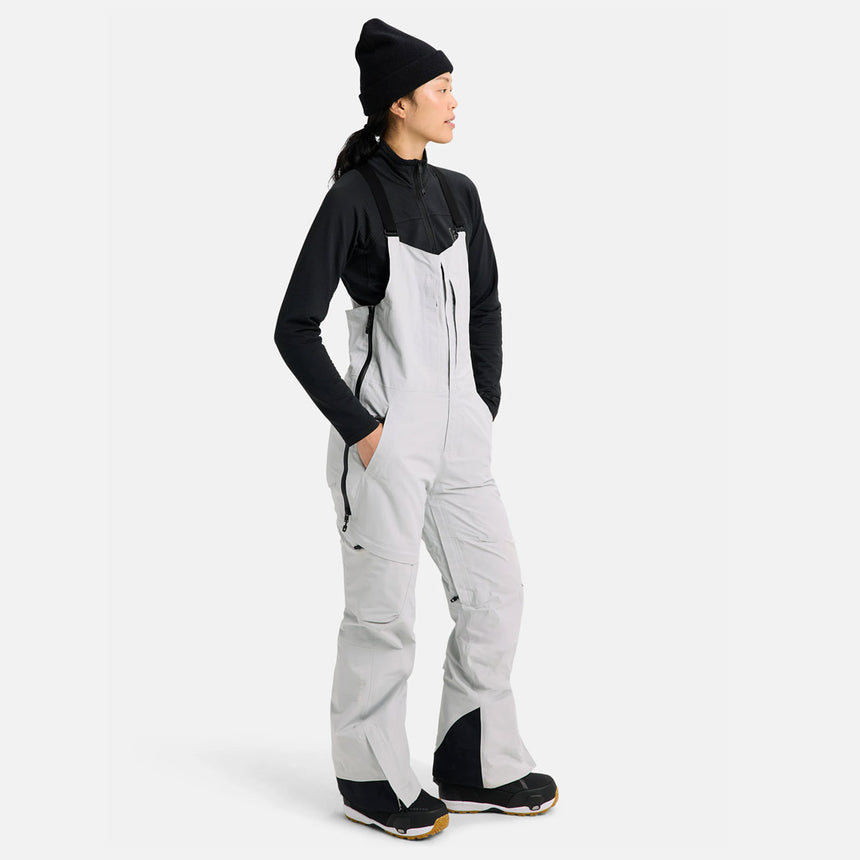 BURTON [ak] Women's Gore-Tex 2L Kimmy Bib Pant 2026 - Gray Cloud
